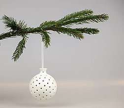 Dekorácie - Porcelánové vianočné gule - 15136997_