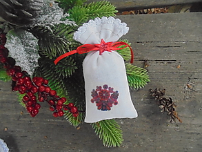 Dekorácie - Vianočné ozdoby folk-vrecúška - 15135465_