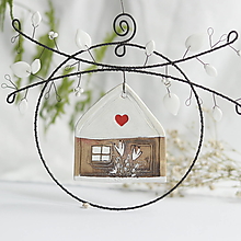 Dekorácie - domček v zime - Vianoce - 15138708_