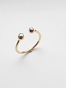 Prstene - Zlatý prsteň My dvaja - 15141532_