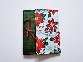 Papiernictvo - Vianočný Junk Journal "Poinsettia" - 15139192_