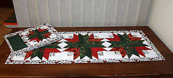 Úžitkový textil - vianočný obrus, štóla - 15138768_