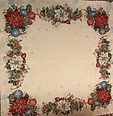 Úžitkový textil - Vianočný gobelínový obrus (140x140) - 15140426_