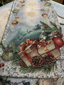 Úžitkový textil - Obrus vianočný gobelínový - 15140065_