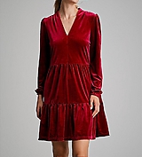 Šaty - Červené zamatové šaty (rôzne farby) - 15140535_