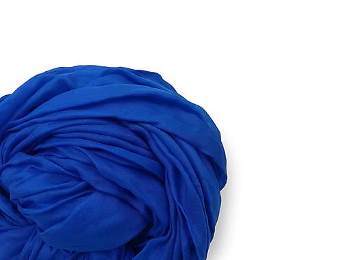 Šály a nákrčníky - "royal blue" hodvábny šál (pléd, štóla) SKLADOM:-)... - 15138547_