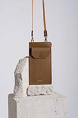 Na mobil - Phone purse Caramel Leather - 15145585_