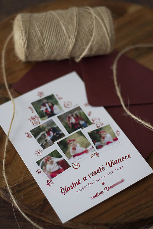 Papiernictvo - Vianočný pozdrav s fotografiami - Stromček - 15145260_