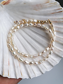 Náhrdelníky - Alberta - náhrdelník z barokových perál - 15142337_