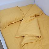 Úžitkový textil - Ľanová posteľná bielizeň suprava obliečka na vankúš a paplon Manchester - 15142820_