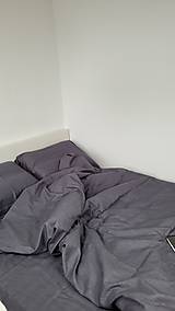 Úžitkový textil - Ľanová posteľná bielizeň suprava obliečka na vankúš a paplon Silvester - 15143116_