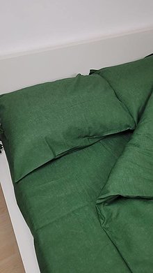 Úžitkový textil - Ľanová posteľná bielizeň suprava obliečka na vankúš a paplon Spring - 15143225_
