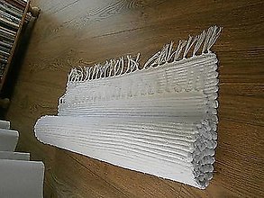 Úžitkový textil - tkany koberec biely - 15147386_