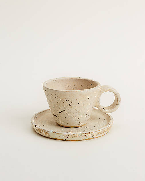 Nádoby - Hravé espresso Piesok - 15146824_