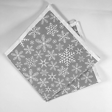 Iné oblečenie - Sivá vianočná zástera pre mamu, dieťa a utierka (obrúsok 40/40 cm) - 15147853_