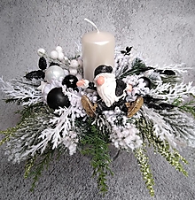 Svietidlá a sviečky - Svietnik 62 - Vianoce - 15146925_