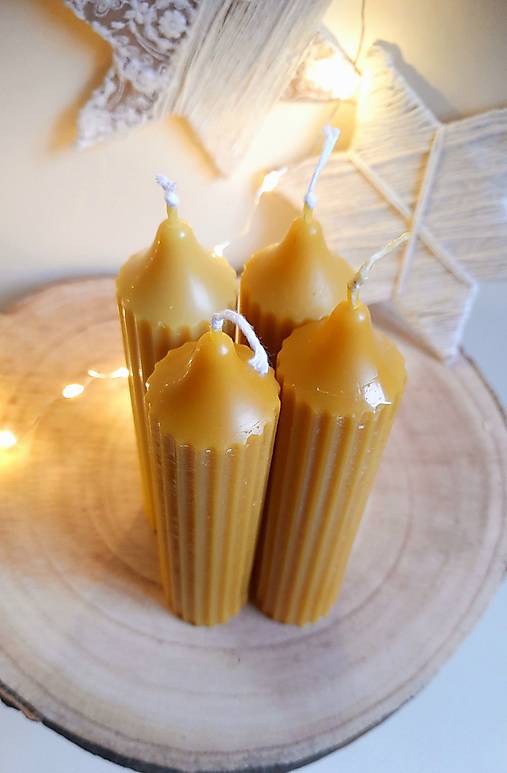 Medové ceruzky - sviečka z včelieho vosku 