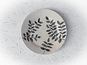 Nádoby - Keramické taniere čierne moderné (IV) - 15151491_