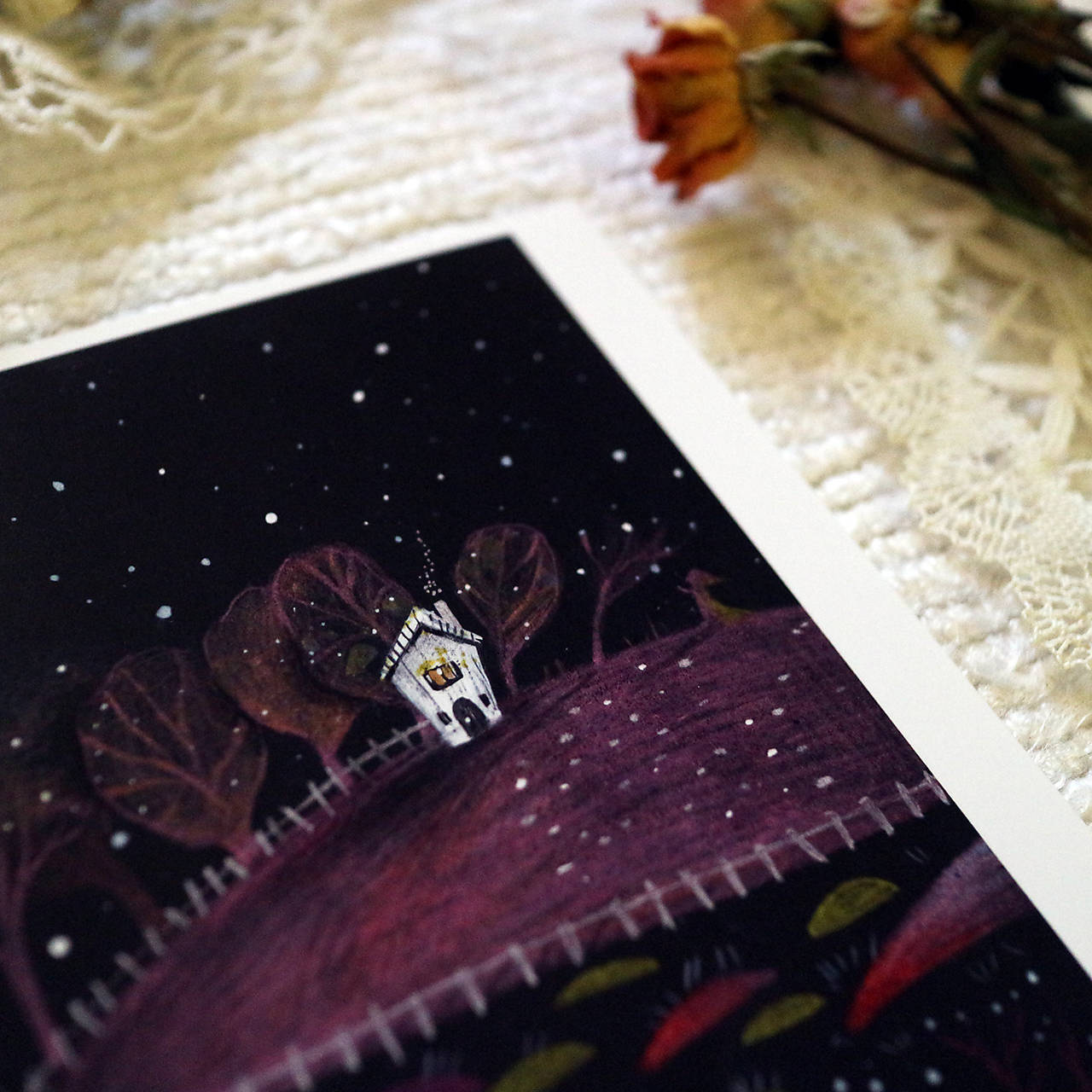 Biela chalúpka/ art print