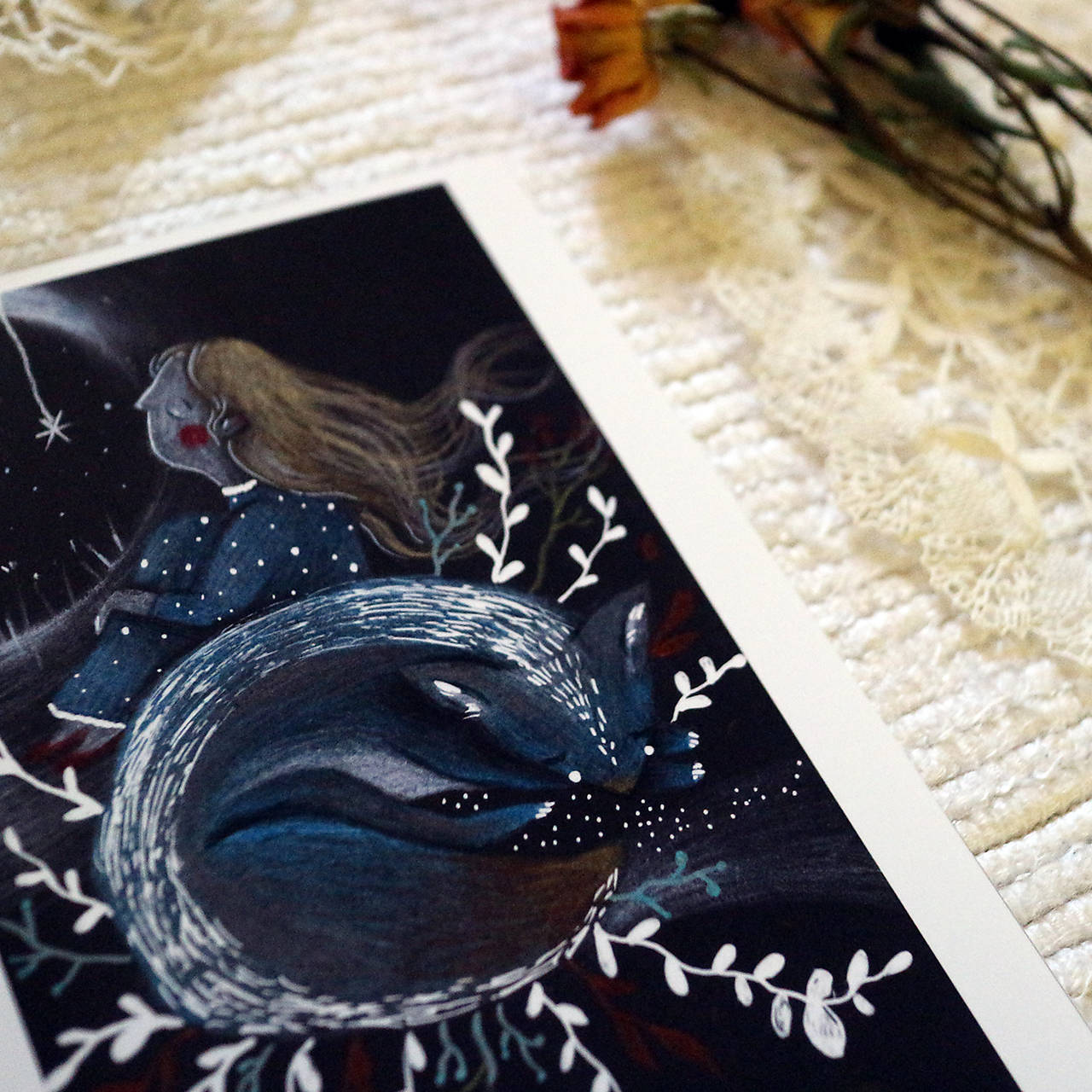 Modrá duša moja/ art print (A4)