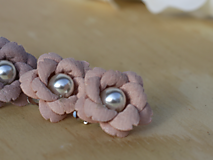 Náušnice - Elegantné lososové náušnice s perličkou - 15151488_