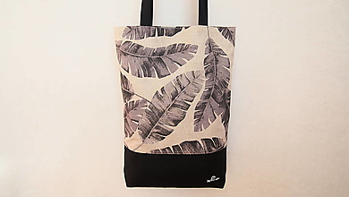 Nákupné tašky - Taška- tropické listy - 15151513_