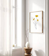 Grafika - Line Art obraz na stenu - Žlté Maky - 15153712_
