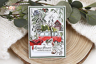 Papiernictvo - Vianočná pohľadnica "Prípravy na Vianoce III" - 15156800_