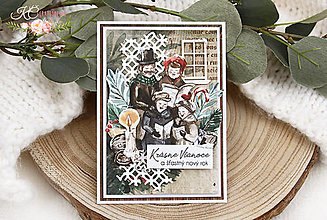 Papiernictvo - Vianočná pohľadnica "Hudobné Vianoce I" - 15156803_