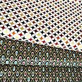 Textil - sviatočná kolekcia Harlekín, 100 % bavlna so zlatotlačou (hviezdy) - 15156053_