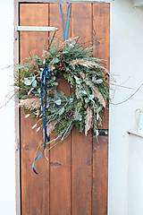 Dekorácie - Vianočný veniec na dvere - divoký boho veľkáč - 15156240_
