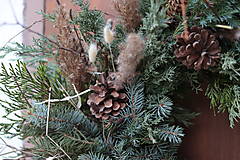 Dekorácie - Vianočný veniec na dvere - divoký boho veľkáč (Veniec s eukalyptom) - 15156253_