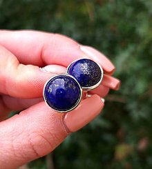 Pánske šperky - Manžetové gombíky Lapis Lazuli - 15155291_