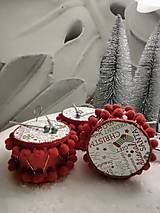 Dekorácie - Sada vianočných ozdôb "bubon " - 15156673_