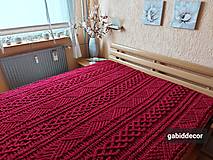 Úžitkový textil - Jemnučká a ľahká deka z priadze alize puffy/prehoz na dvojposteľ - 15155962_