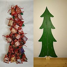 Dekorácie - Adventný kalendár stromček so scrunchie sadou - 15156745_