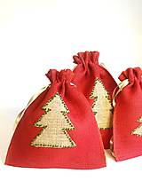 Úžitkový textil - Vianočné vrecká Motív Stromček - 15161460_