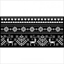 Nástroje - Šablóna Stamperia - 12x25 cm - Vianoce, severský vzor - 15159838_