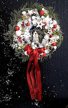 Dekorácie - Vianočný veniec - 15159345_