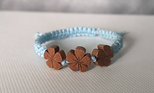 Detské doplnky - Náramok s kvietkami - 15158658_