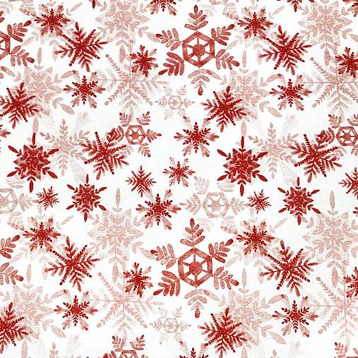 červené vianočné hviezdy, 100 % bavlna, šírka 140 cm