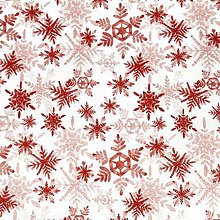 Textil - červené vianočné hviezdy, 100 % bavlna, šírka 140 cm - 15160385_