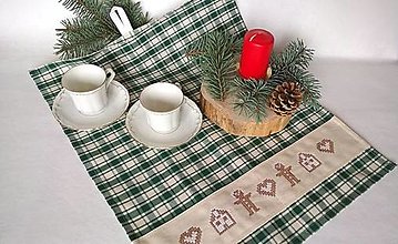 Dekorácie - Vianočná kuchyňská utierková dekorácia - 15159540_