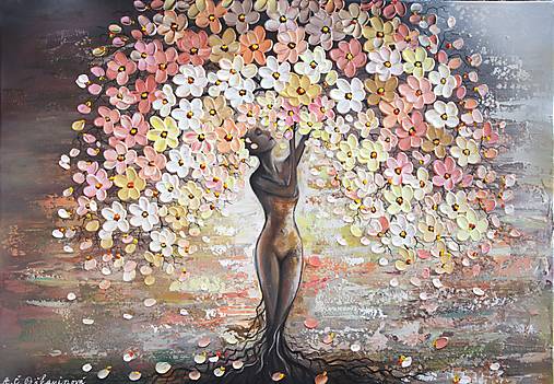 Obrazy - ,,Sila ženy,, 120x80 - 15157934_