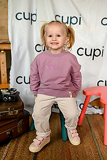 Detské oblečenie - Detská mikina s menom - lavender - 15158366_
