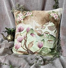 Úžitkový textil - V čajovej záhrade- Dekoračný vankúš - 15163807_