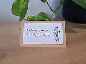 Papiernictvo - Pozvánka ku stolu ,,Eucalyptus and love" - 15162307_