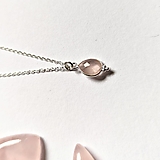 Náhrdelníky - Ruženín & Striebro - 15163667_