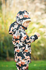 Detské oblečenie - softshell bunda s barančekom  zvieratká užsia - 15163480_