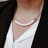 Náhrdelníky - SNAKE perlový elegantný náhrdelník - 15162746_